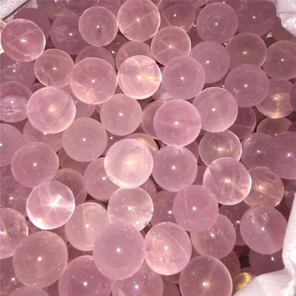 Pink Star Rose Quartz Balls-ToShay.org