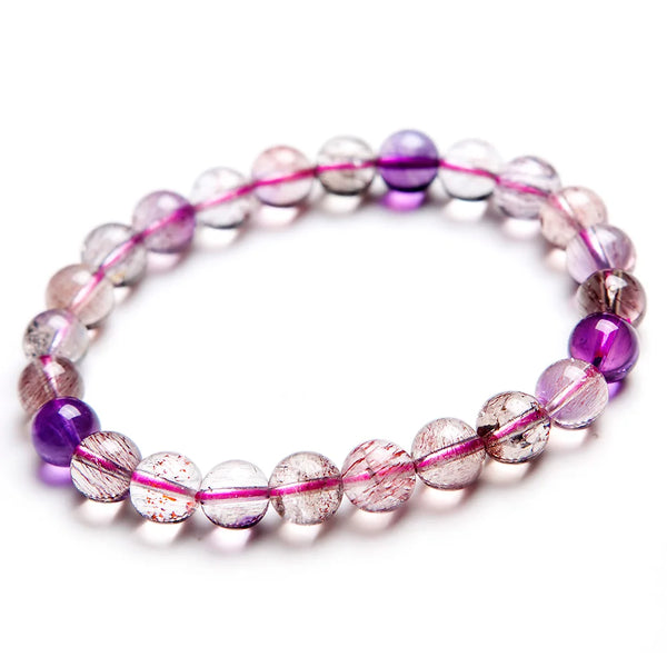 Purple Super Seven Bracelet-ToShay.org