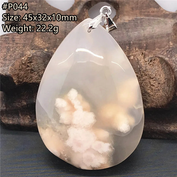 Pink Cherry Agate Pendant-ToShay.org