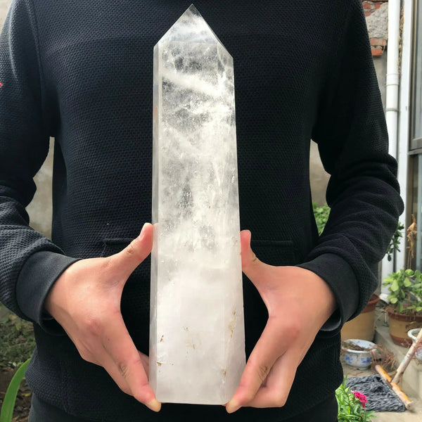 White Quartz Crystal Tower-ToShay.org