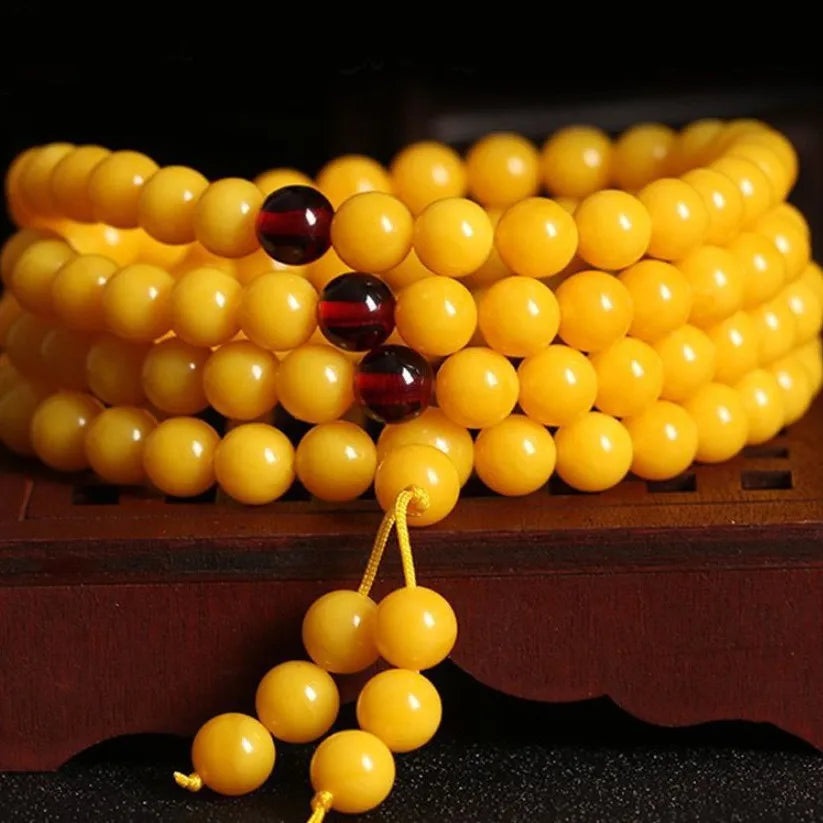 Red Amber Prayer Beads-ToShay.org