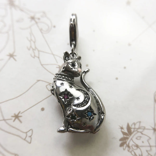 Silver Cat Charm-ToShay.org