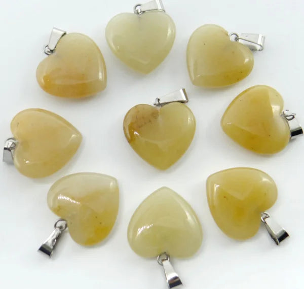 Mixed Crystal Heart Pendants-ToShay.org