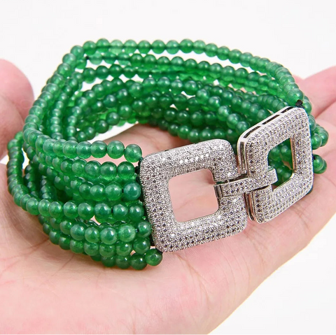 Green Jade Bracelet-ToShay.org