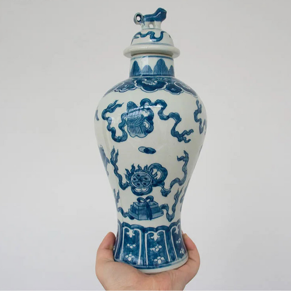 Lion Ceramic Tea Caddy-ToShay.org