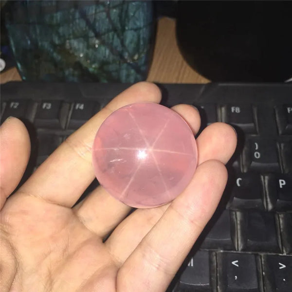 Pink Star Rose Quartz Balls-ToShay.org