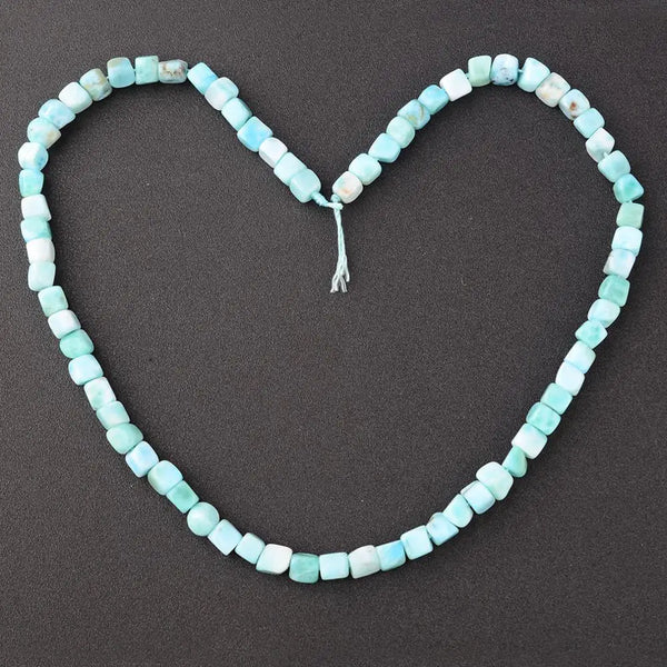 Blue Larimar Square Beads-ToShay.org