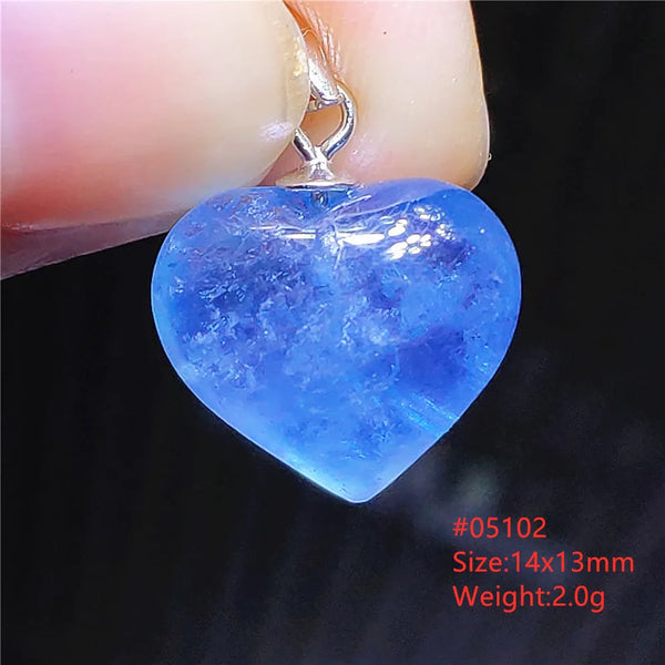 Blue Aquamarine Crystal Pendant-ToShay.org