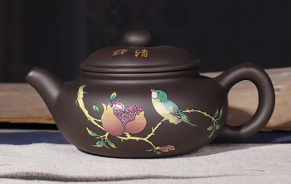 Yixing Painted Clay Teapot-ToShay.org