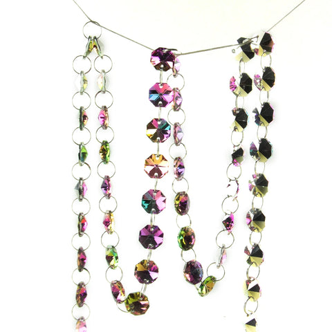 Rainbow Crystal Octagon Bead Chain-ToShay.org