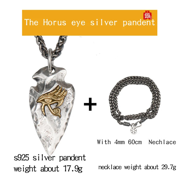 Silver Eye of Horus Spear-ToShay.org