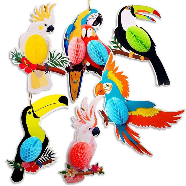 Parrot Honeycomb Decorations-ToShay.org