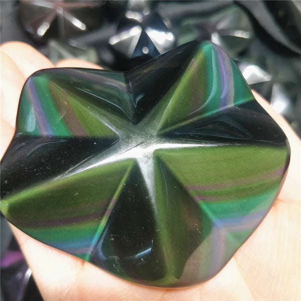Rainbow Obsidian Pentacle-ToShay.org