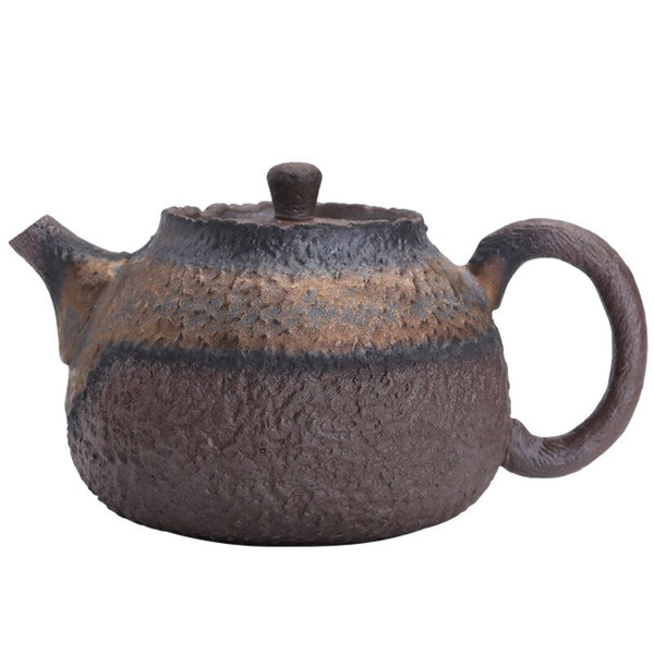 Rust Glaze Stoneware Teapot-ToShay.org