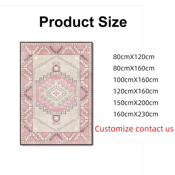 Pink Moroccan Style Rug-ToShay.org