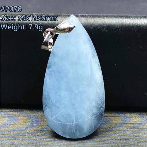 Blue Aquamarine Pendant-ToShay.org