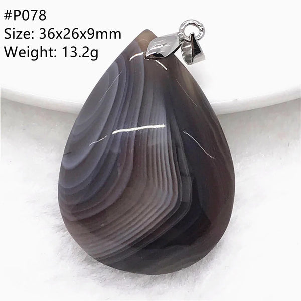Black Lace Agate Pendant-ToShay.org