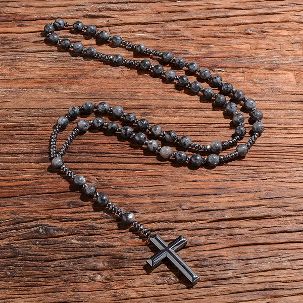 Black Labradorite Rosary-ToShay.org