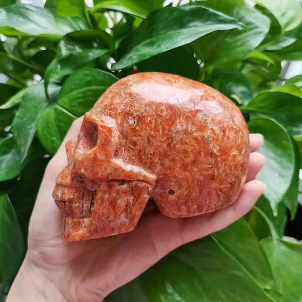Orange Sunstone Skull-ToShay.org
