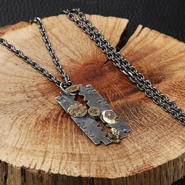 Silver Razor Pendant-ToShay.org