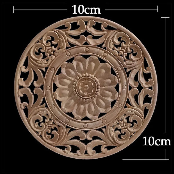 Wood Carved Flower Panel-ToShay.org