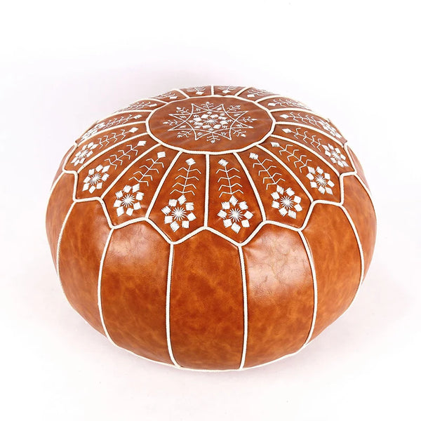 Embroided Ottoman Footstool-ToShay.org