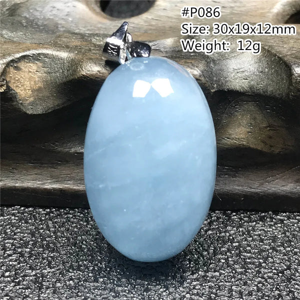 Blue Aquamarine Pendant-ToShay.org