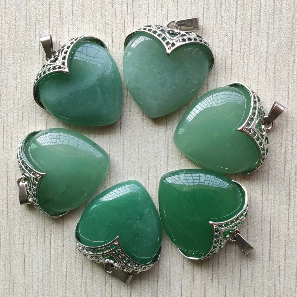 Green Aventurine Heart Pendant-ToShay.org