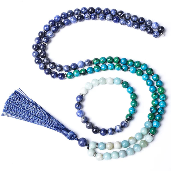 Blue Sodalite Mala Beads-ToShay.org