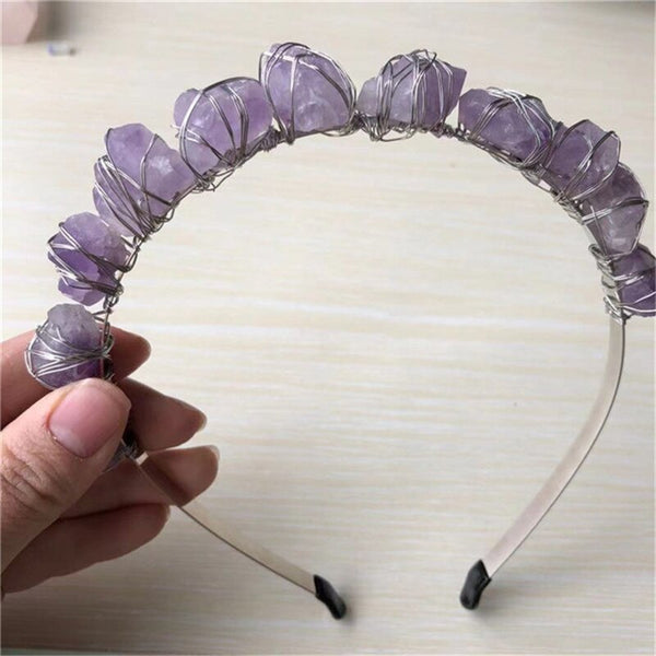 Purple Amethyst Hair Band-ToShay.org