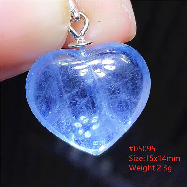 Blue Aquamarine Crystal Pendant-ToShay.org