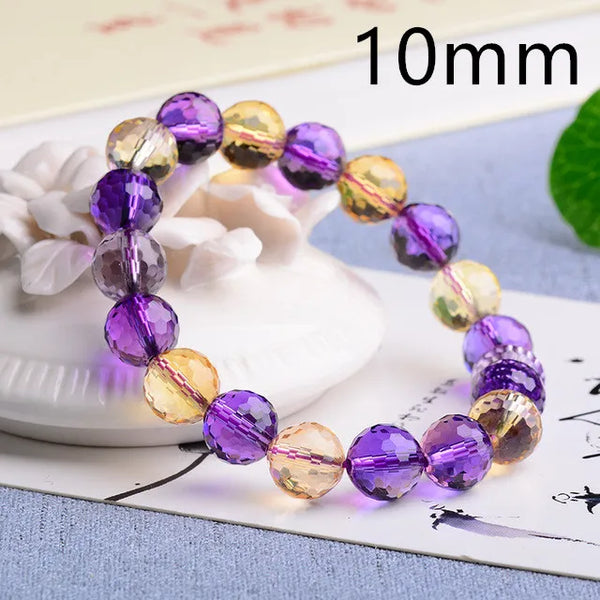 Purple Amethyst Citrine Bracelet-ToShay.org