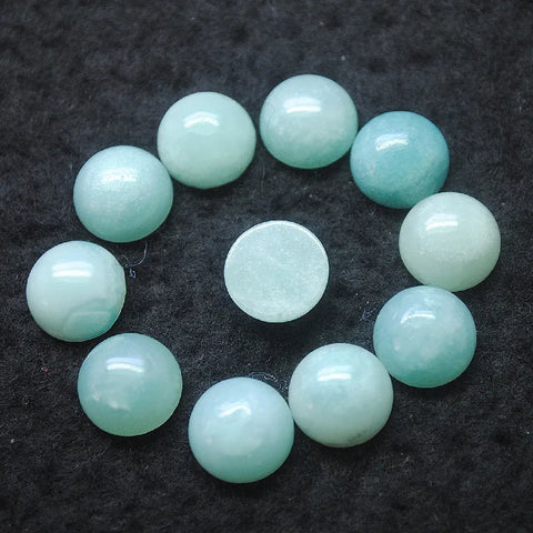 Blue Amazonite Cabochons-ToShay.org