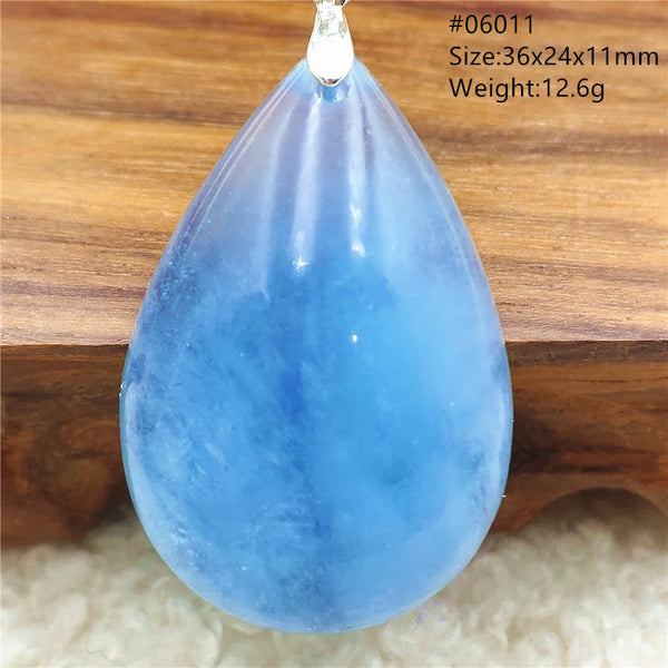 Blue Aquamarine Pendant-ToShay.org