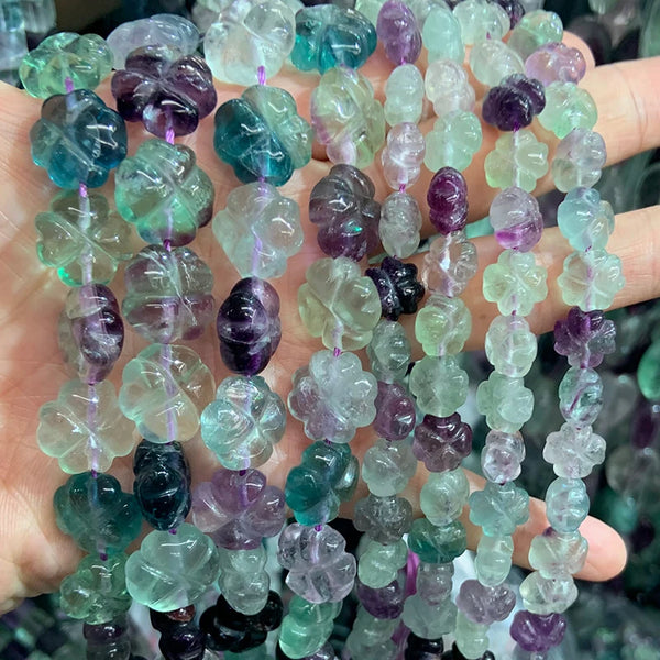 Green Fluorite Four Leaf Clover-ToShay.org