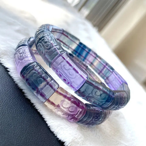Purple Fluorite Bangle-ToShay.org