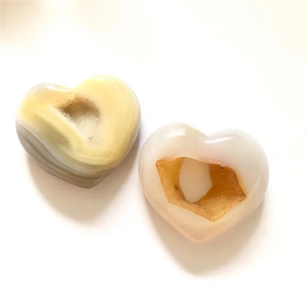 Grey Agate Crystal Heart-ToShay.org