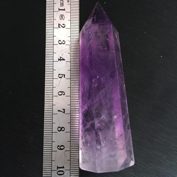 Purple Amethyst Crystal Wand-ToShay.org