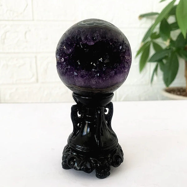 Purple Amethyst Geode Ball-ToShay.org