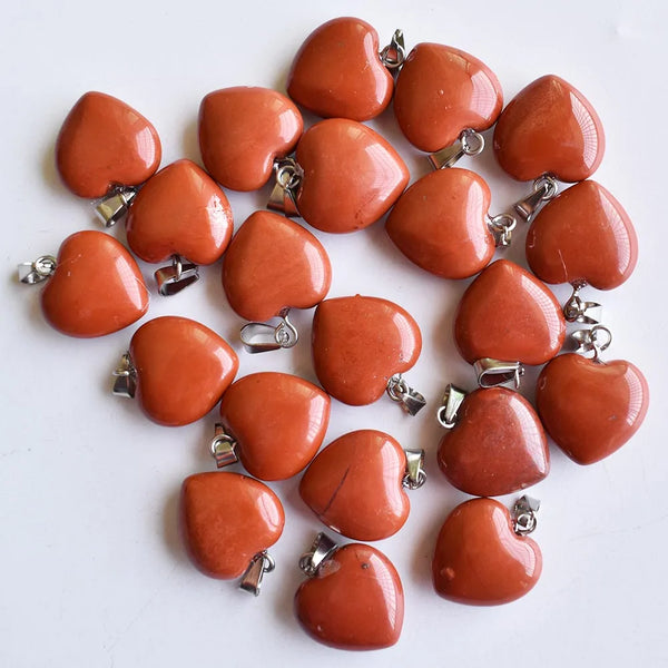 Mixed Crystal Heart Pendants-ToShay.org