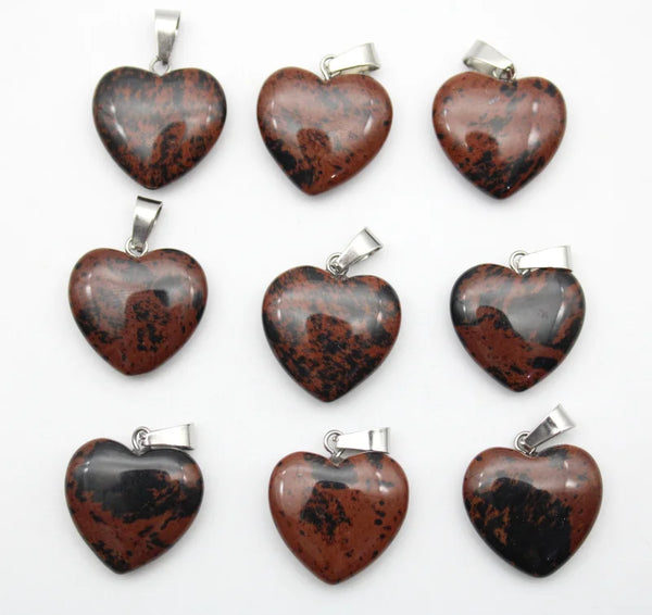 Mixed Crystal Heart Pendants-ToShay.org