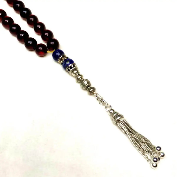 Red Amber Prayer Beads-ToShay.org