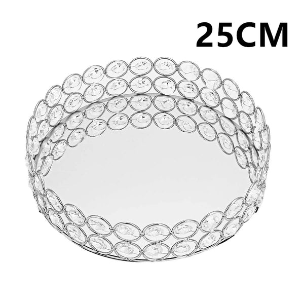 Crystal Bead Mirror Tray-ToShay.org