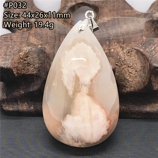 Pink Cherry Agate Pendant-ToShay.org