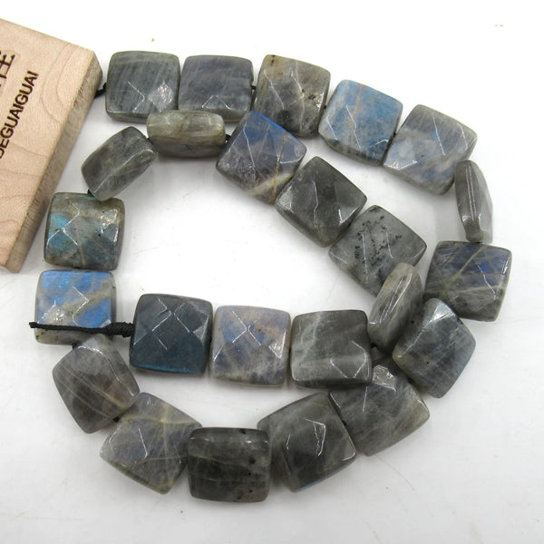 Blue Labradorite Square Beads-ToShay.org