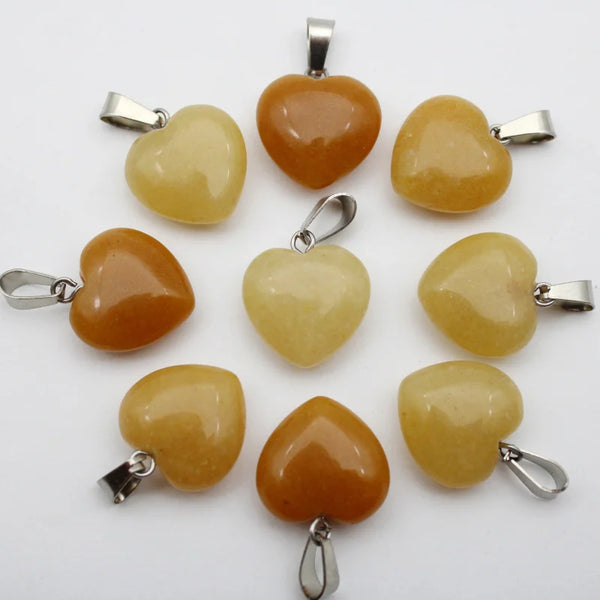 Mixed Crystal Heart Pendants-ToShay.org