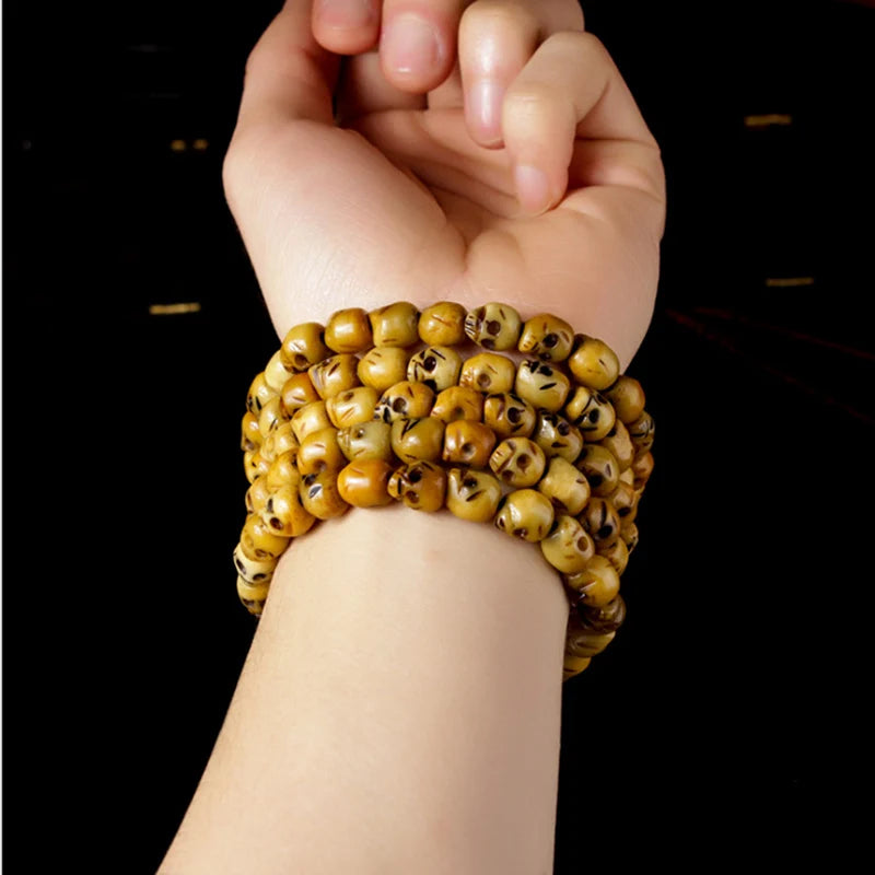 Tibetan Bone Skull Bead Mala-ToShay.org