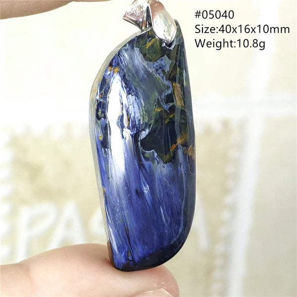 Blue Pietersite Chatoyant Pendant-ToShay.org