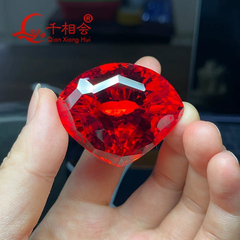 Red Faceted Diamond-ToShay.org
