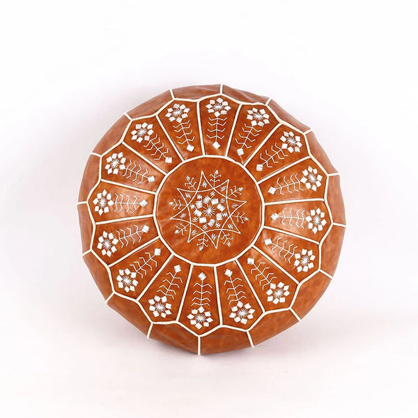 Embroided Ottoman Footstool-ToShay.org